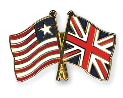 Fahnen Pins Liberia Grossbritannien