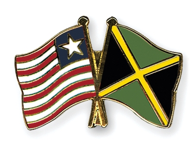 Fahnen Pins Liberia Jamaika