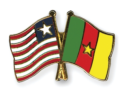 Fahnen Pins Liberia Kamerun