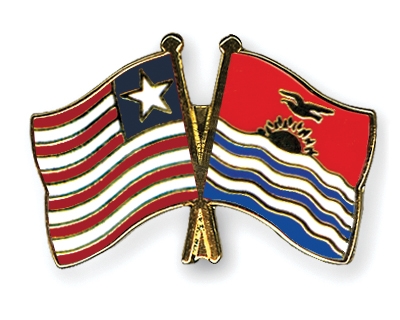 Fahnen Pins Liberia Kiribati