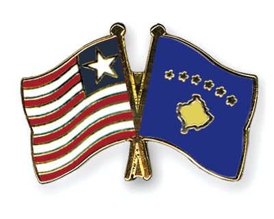 Fahnen Pins Liberia Kosovo