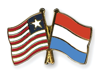 Fahnen Pins Liberia Luxemburg