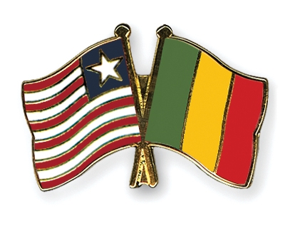 Fahnen Pins Liberia Mali