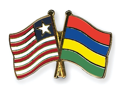 Fahnen Pins Liberia Mauritius