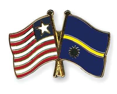 Fahnen Pins Liberia Nauru