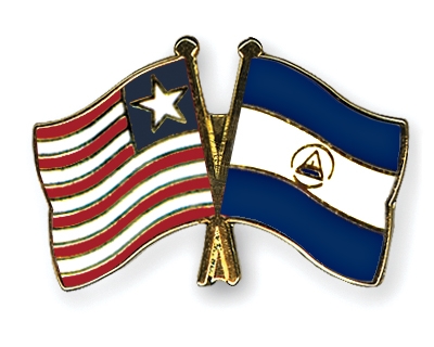 Fahnen Pins Liberia Nicaragua