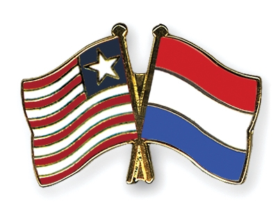 Fahnen Pins Liberia Niederlande