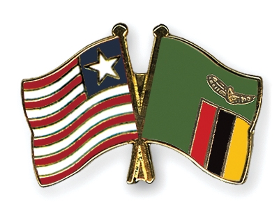 Fahnen Pins Liberia Sambia