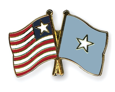 Fahnen Pins Liberia Somalia