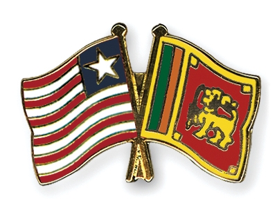 Fahnen Pins Liberia Sri-Lanka
