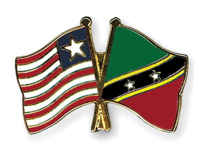 Fahnen Pins Liberia St-Kitts-und-Nevis