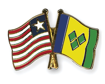 Fahnen Pins Liberia St-Vincent-und-die-Grenadinen
