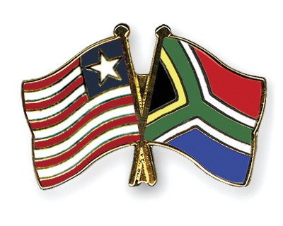 Fahnen Pins Liberia Sdafrika