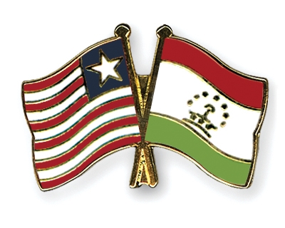 Fahnen Pins Liberia Tadschikistan