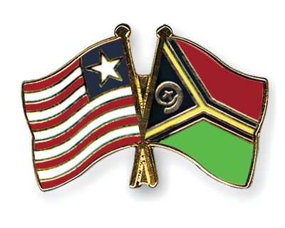 Fahnen Pins Liberia Vanuatu