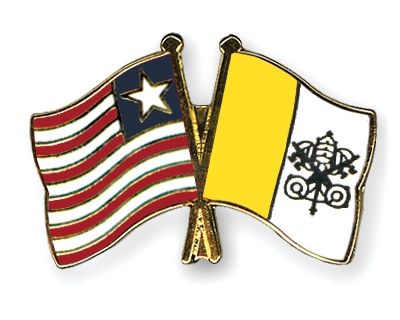 Fahnen Pins Liberia Vatikanstadt