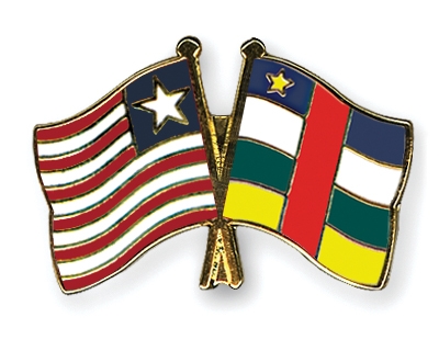 Fahnen Pins Liberia Zentralafrikanische-Republik