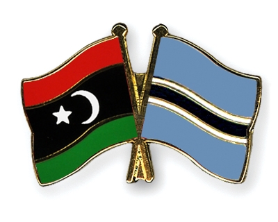 Fahnen Pins Libyen Botsuana