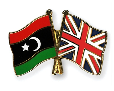 Fahnen Pins Libyen Grossbritannien