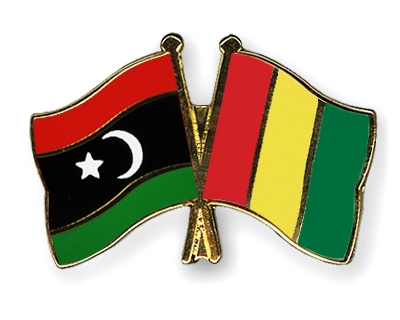 Fahnen Pins Libyen Guinea