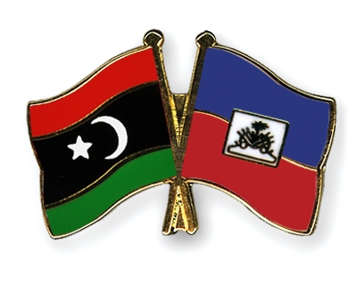 Fahnen Pins Libyen Haiti