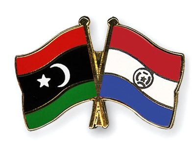 Fahnen Pins Libyen Paraguay