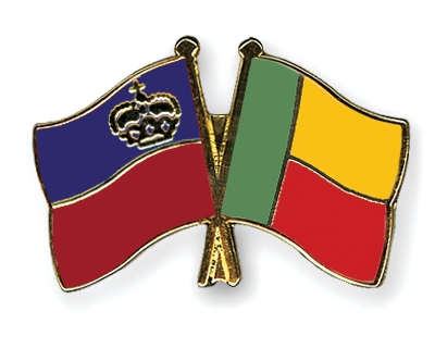 Fahnen Pins Liechtenstein Benin