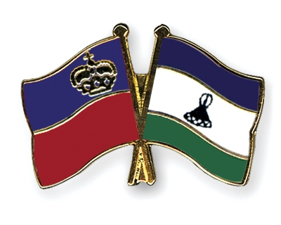 Fahnen Pins Liechtenstein Lesotho