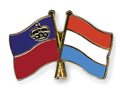 Fahnen Pins Liechtenstein Luxemburg