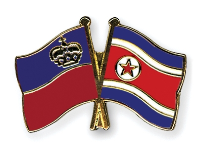 Fahnen Pins Liechtenstein Nordkorea