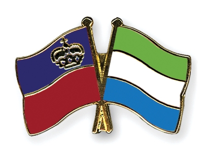 Fahnen Pins Liechtenstein Sierra-Leone