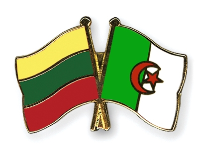 Fahnen Pins Litauen Algerien