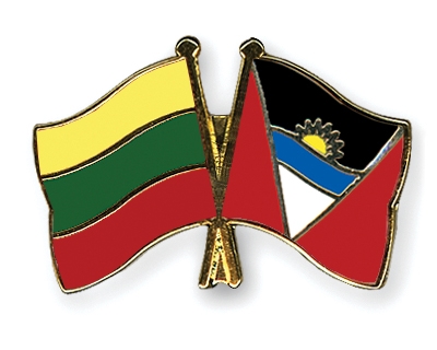 Fahnen Pins Litauen Antigua-und-Barbuda
