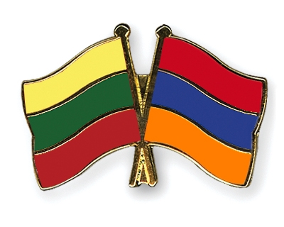 Fahnen Pins Litauen Armenien