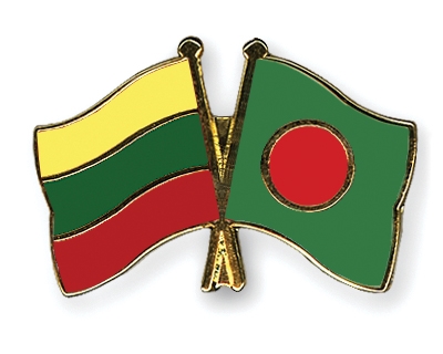 Fahnen Pins Litauen Bangladesch