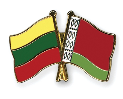 Fahnen Pins Litauen Belarus