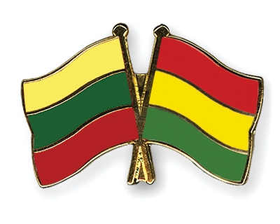 Fahnen Pins Litauen Bolivien