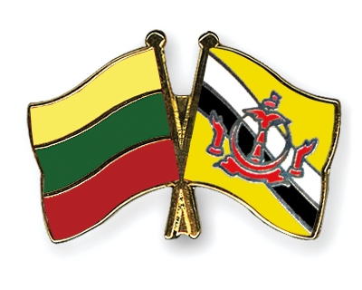 Fahnen Pins Litauen Brunei-Darussalam