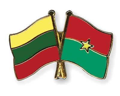 Fahnen Pins Litauen Burkina-Faso