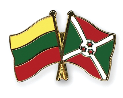 Fahnen Pins Litauen Burundi