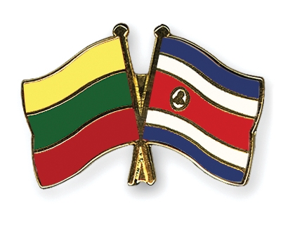 Fahnen Pins Litauen Costa-Rica