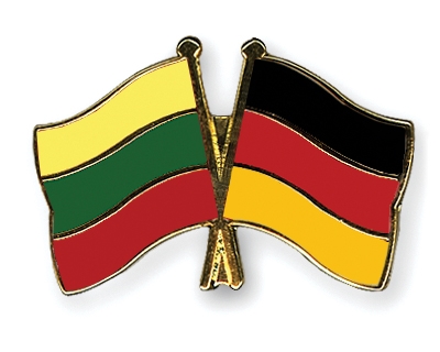 Fahnen Pins Litauen Deutschland