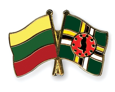 Fahnen Pins Litauen Dominica