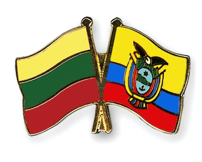 Fahnen Pins Litauen Ecuador