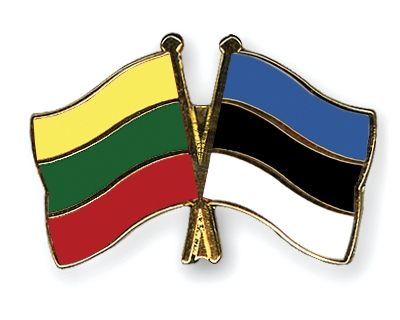 Fahnen Pins Litauen Estland