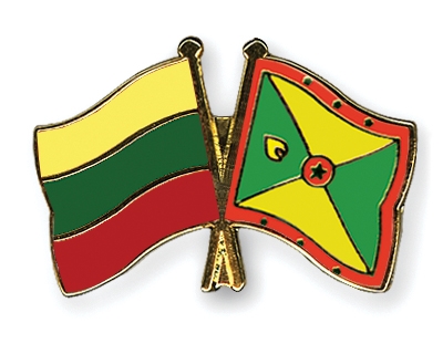 Fahnen Pins Litauen Grenada