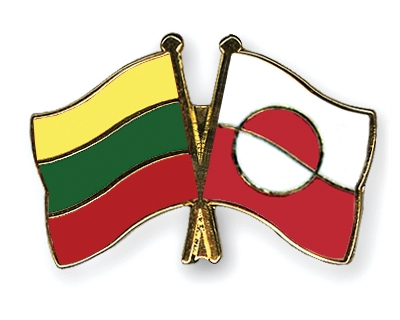 Fahnen Pins Litauen Grnland