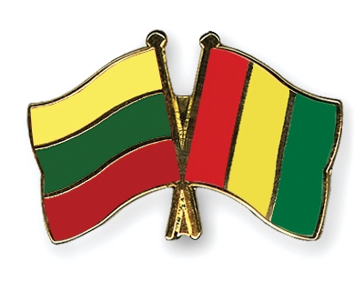 Fahnen Pins Litauen Guinea