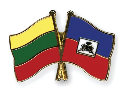 Fahnen Pins Litauen Haiti