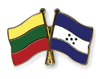 Fahnen Pins Litauen Honduras